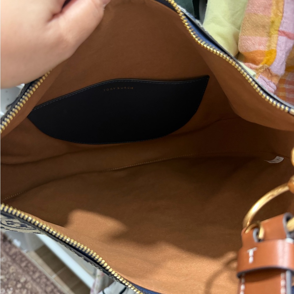 Tory Burch T Monogram Jacquard Hobo Bag - Picture 6 of 15